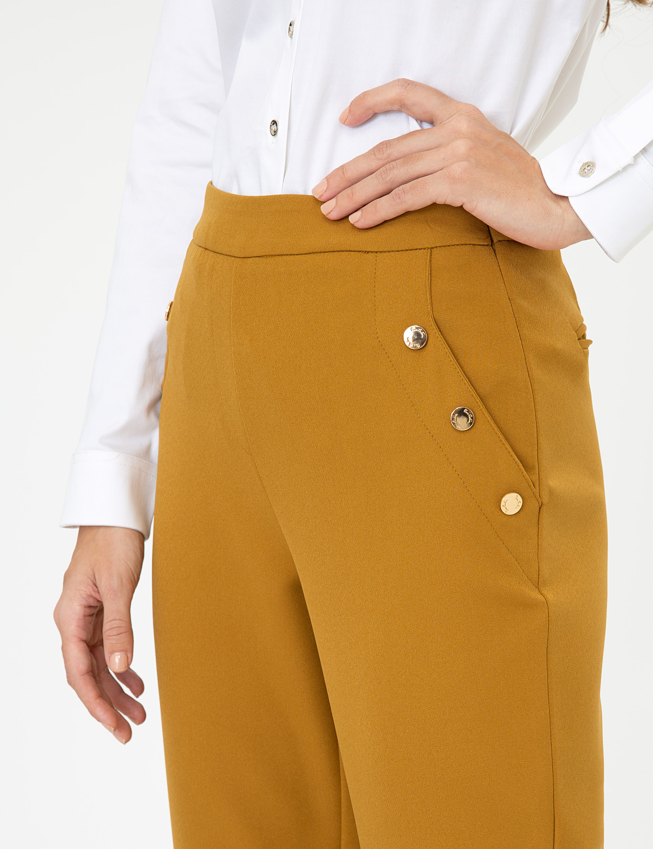 Pierre Cardin Camel Slim Fit Kumaş Pantolon görsel 5