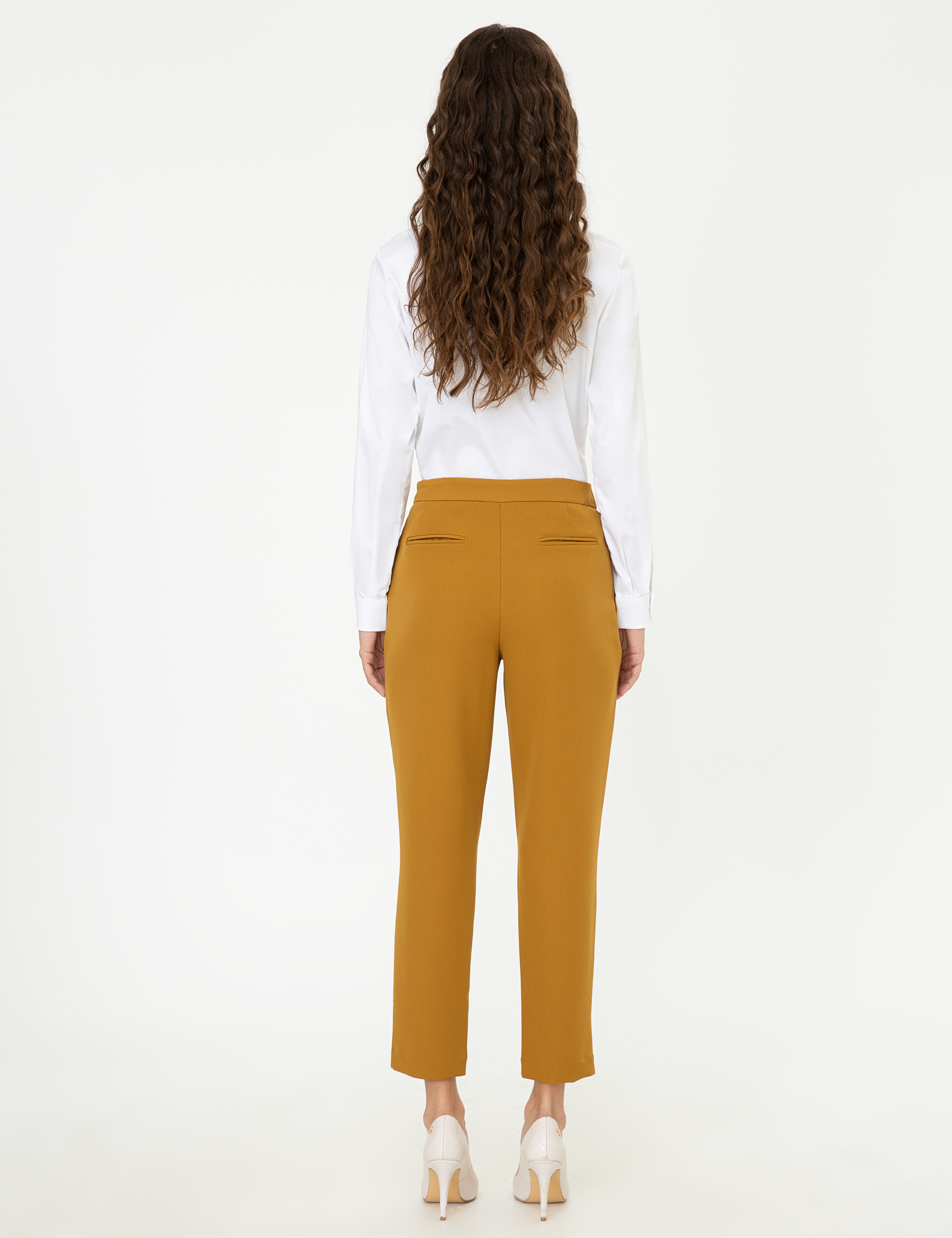 Pierre Cardin Camel Slim Fit Kumaş Pantolon görsel 3