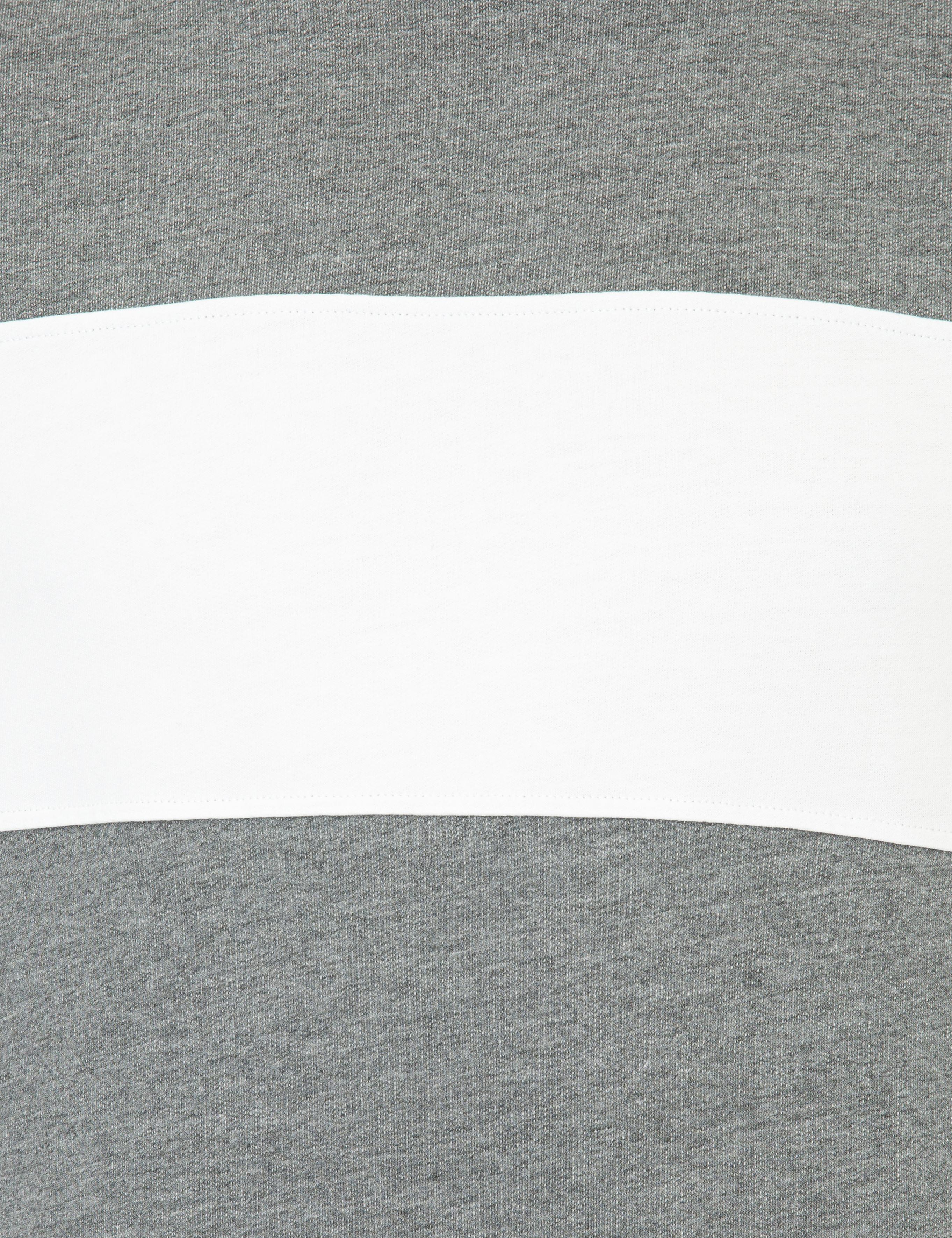 Gri Melanj Kapüşonlu Sweatshirt