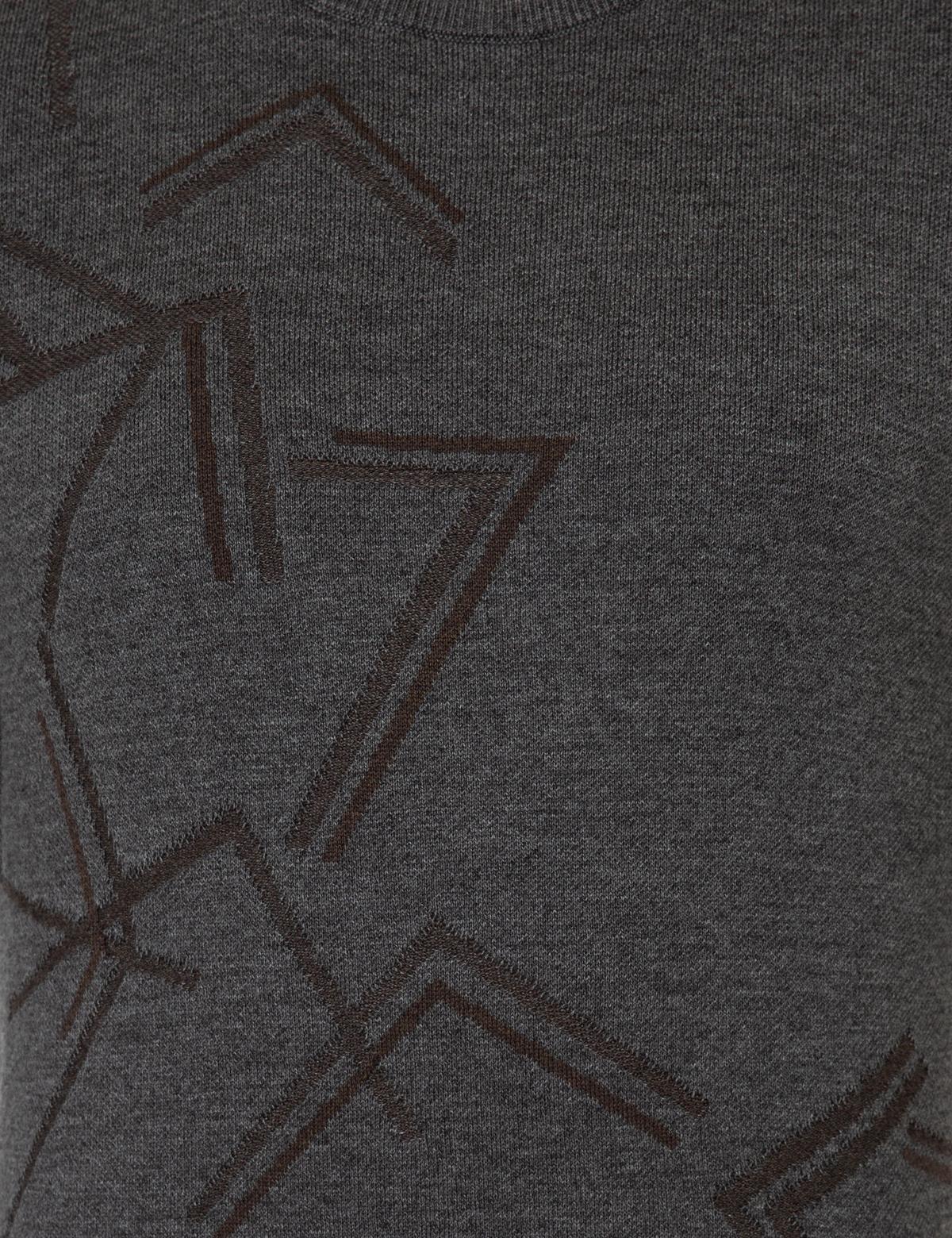 Gri Melanj Slim Fit Bisiklet Yaka Triko Kazak - 50240606013