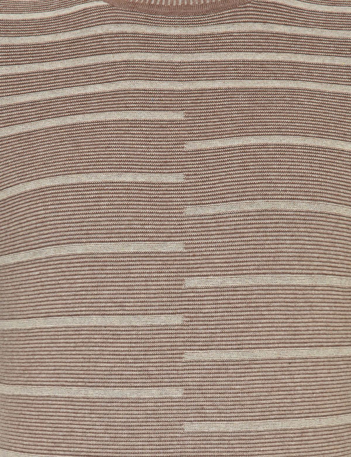 Vizon Melanj Slim Fit Bisiklet Yaka Triko Kazak - 50241474026