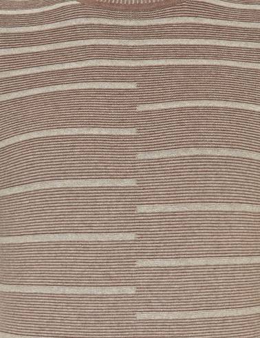 Vizon Melanj Slim Fit Bisiklet Yaka Triko Kazak