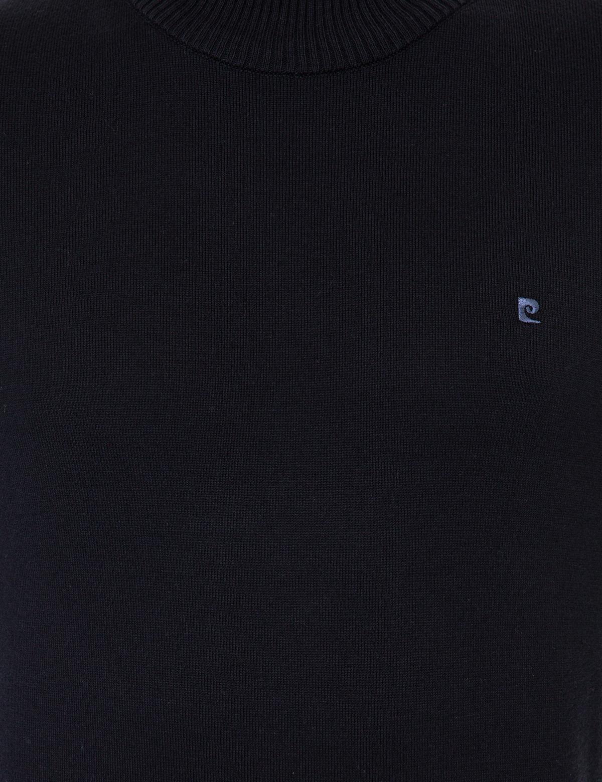 Lacivert Slim Fit Yarım Balıkçı Yaka Basic Triko Kazak - 50248552008