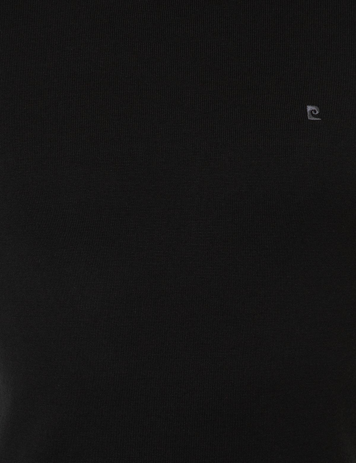 Siyah Slim Fit Yarım Balıkçı Yaka Basic Triko Kazak - 50248552018