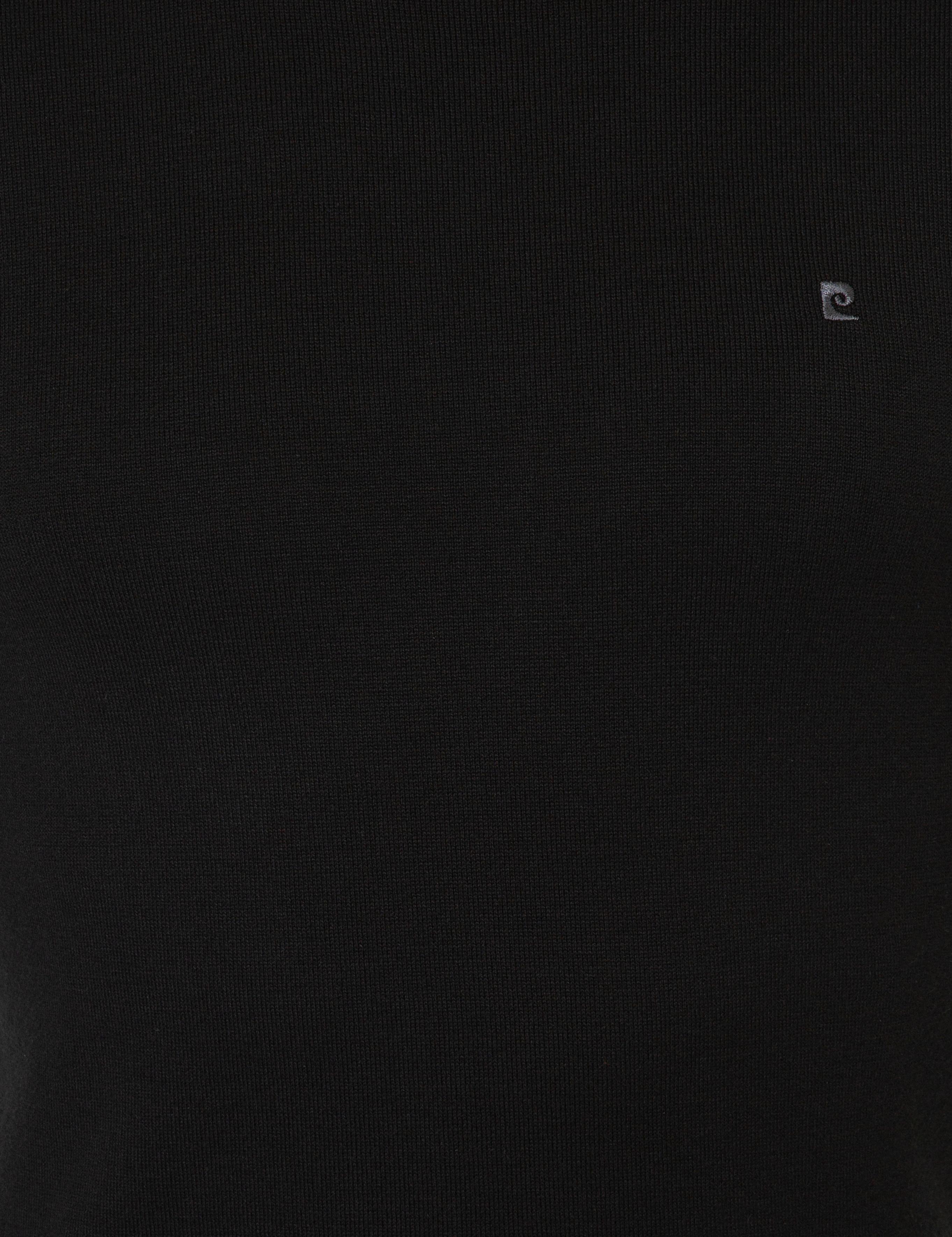 Siyah Slim Fit Yarım Balıkçı Yaka Basic Triko Kazak