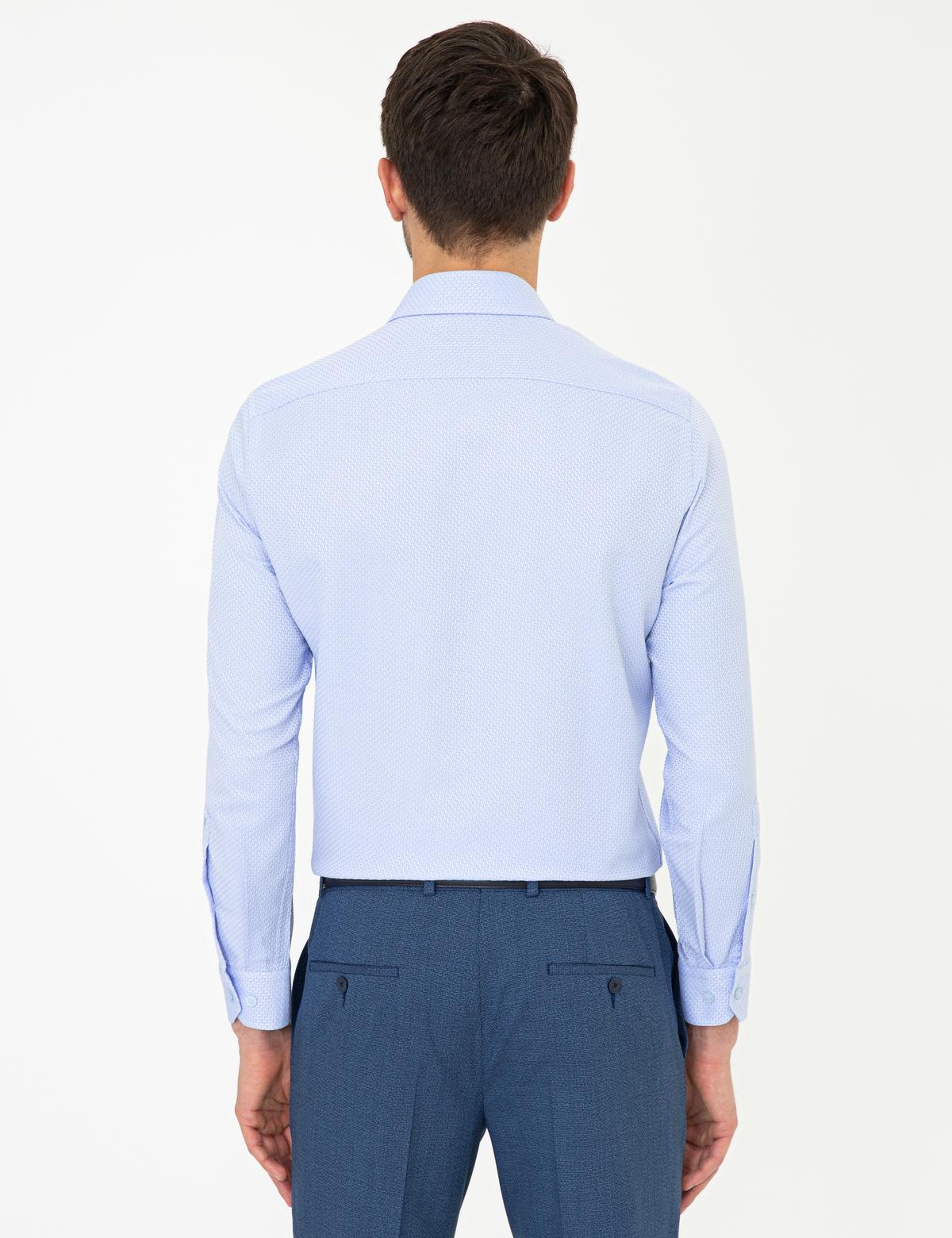 Mavi Slim Fit Armürlü Gömlek - 50248975017