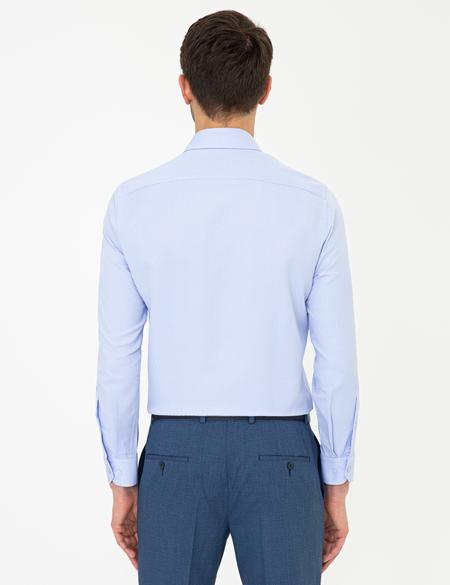 Mavi Slim Fit Armürlü Gömlek - 50248975017