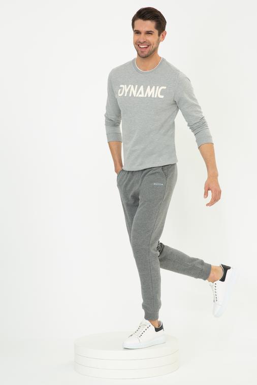 Açık Gri Melanj Sweatshirt