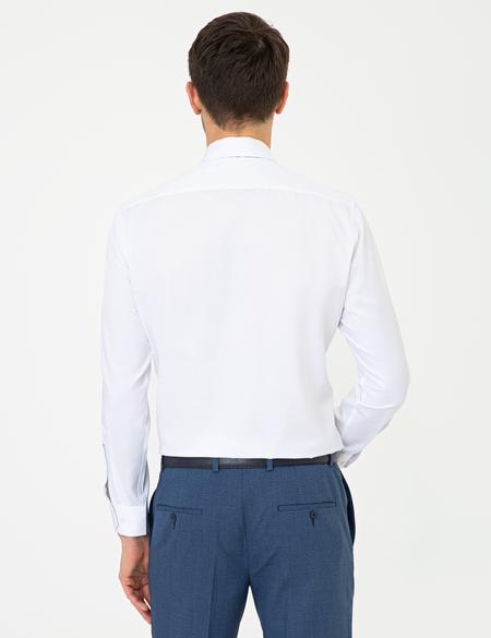 Beyaz Regular Fit Uzun Kollu Klasik Gömlek - 50251615012