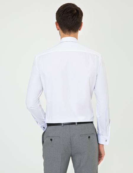 Beyaz Slim Fit Klasik Gömlek - 50251691005