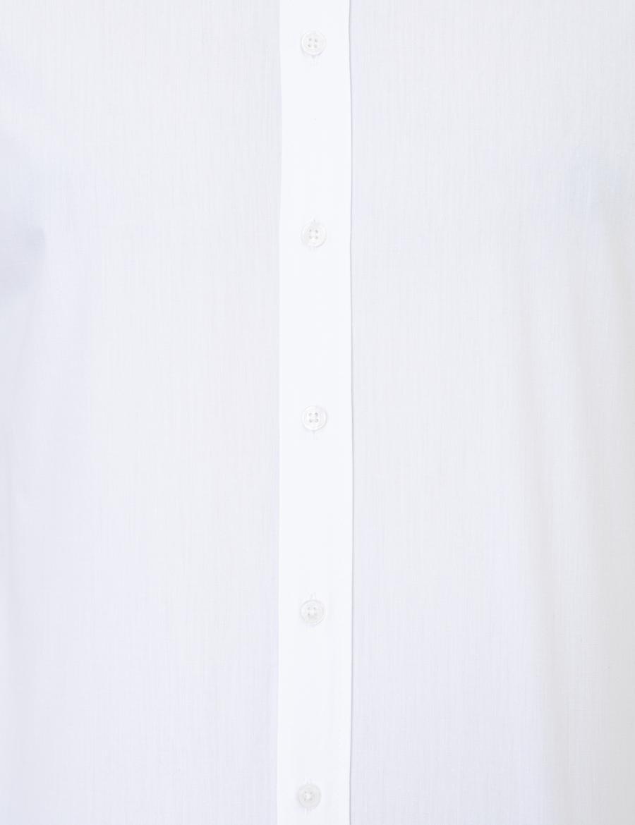 Beyaz Slim Fit Klasik Gömlek