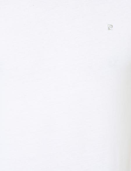 Beyaz Slim Fit Bisiklet Yaka Basic Tişört - 50252189001