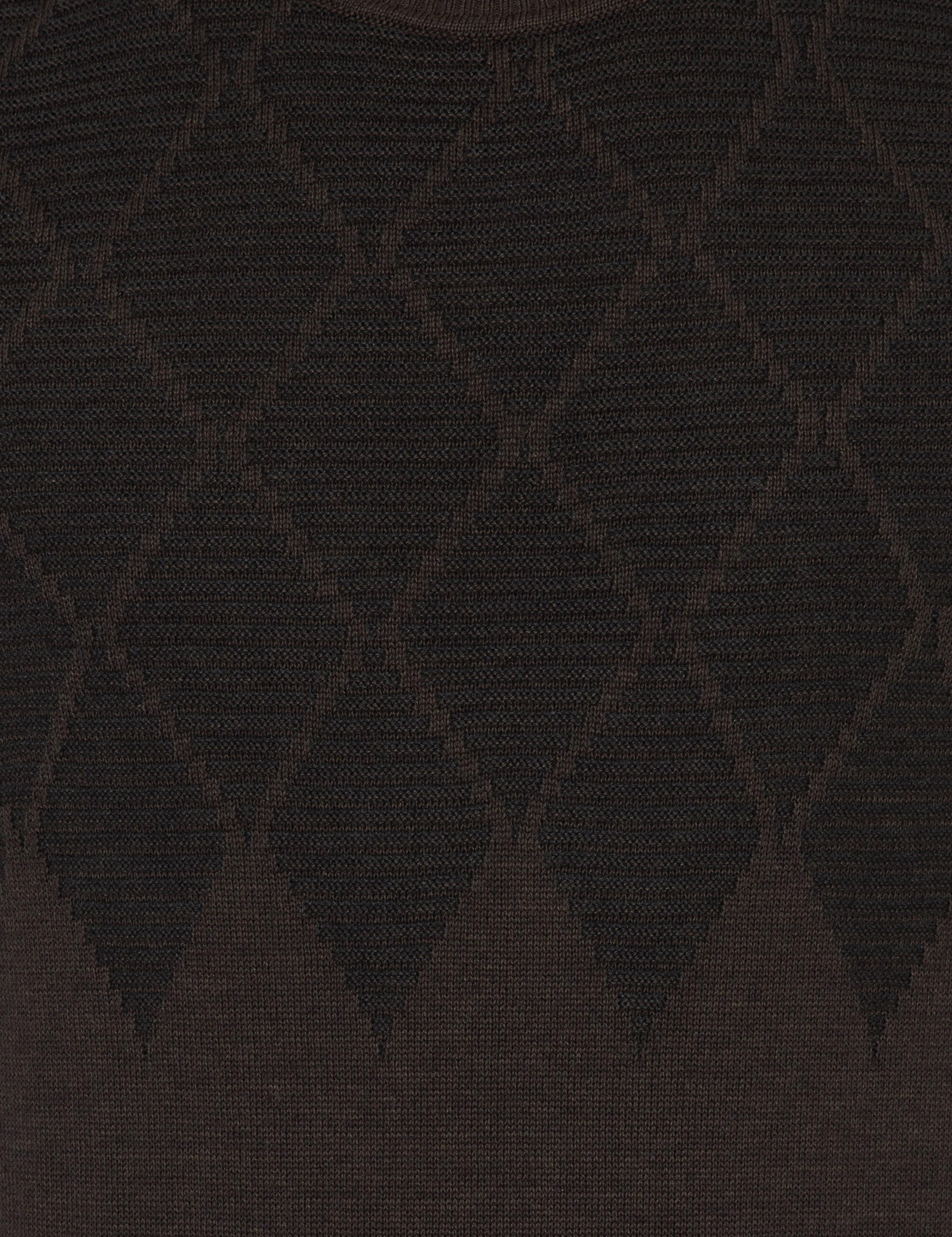 Açık Kahverengi Slim Fit Bisiklet Yaka Triko Kazak