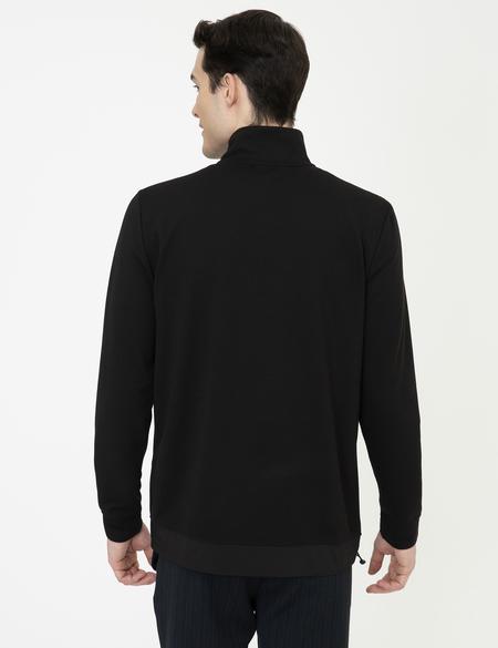 Siyah Comfort Fit Sweatshirt - 50240675017