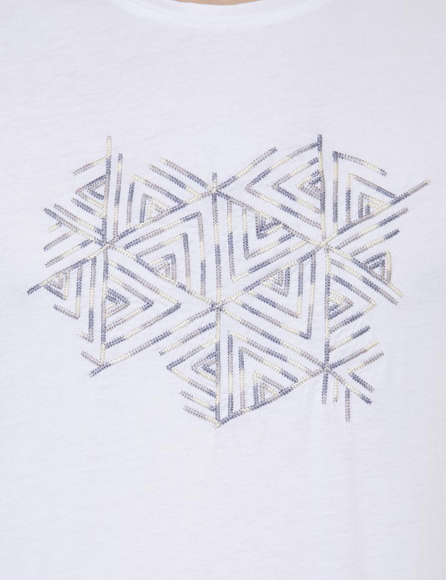 Beyaz Slim Fit Tişört