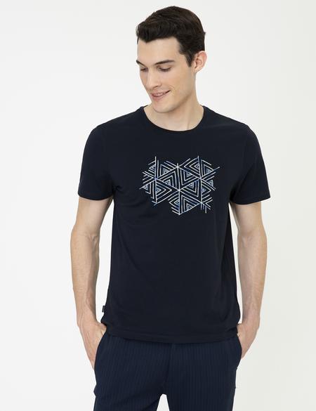 Lacivert Slim Fit Tişört - 50240518024