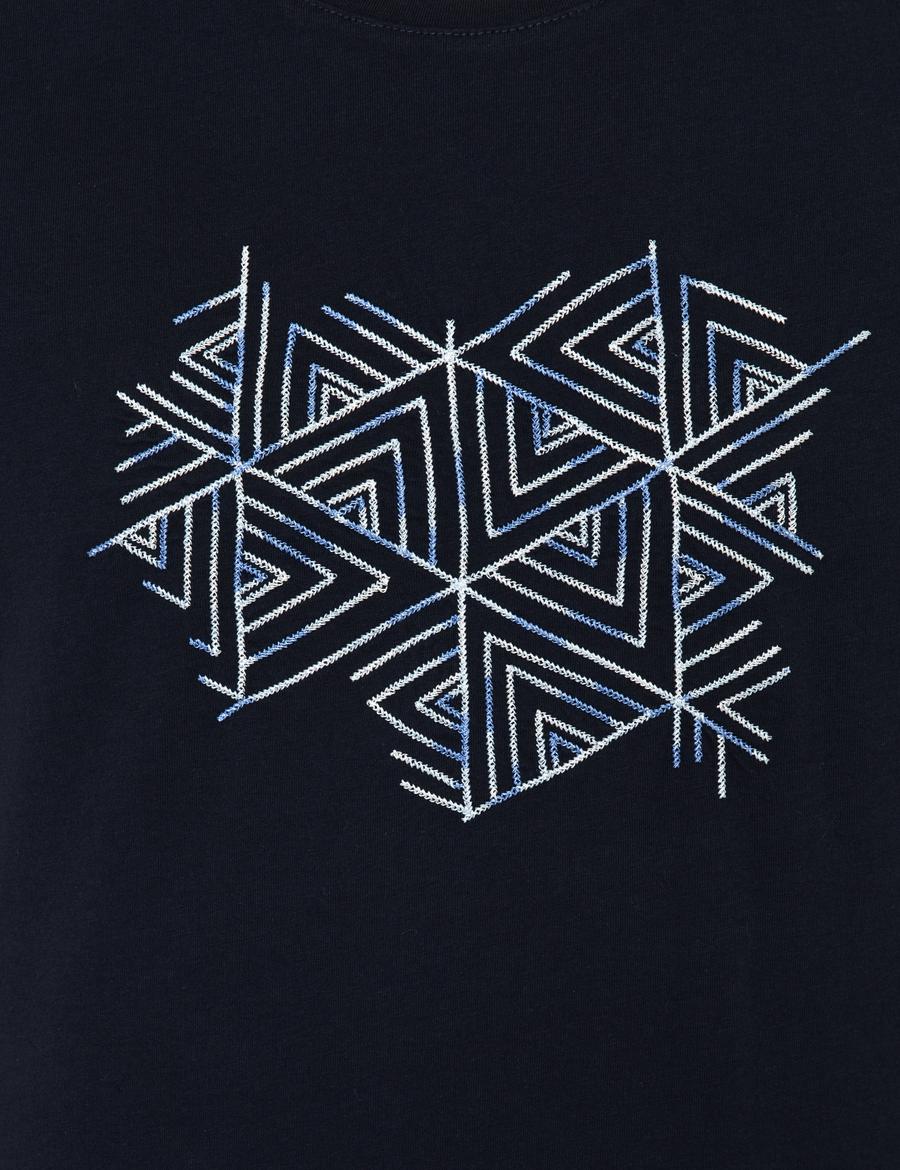 Lacivert Slim Fit Tişört