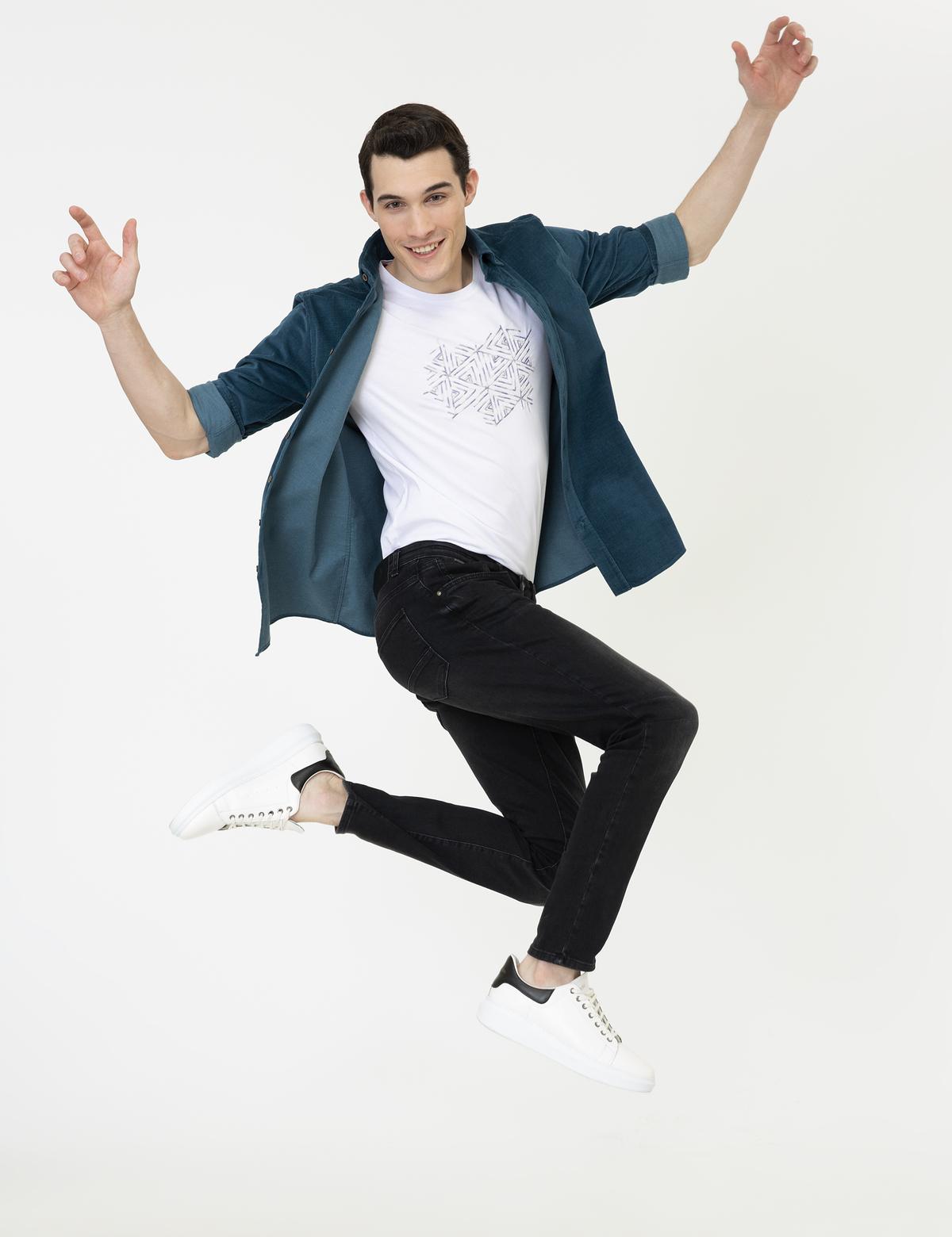 Petrol Regular Fit Uzun Kollu Gömlek - 50241505062