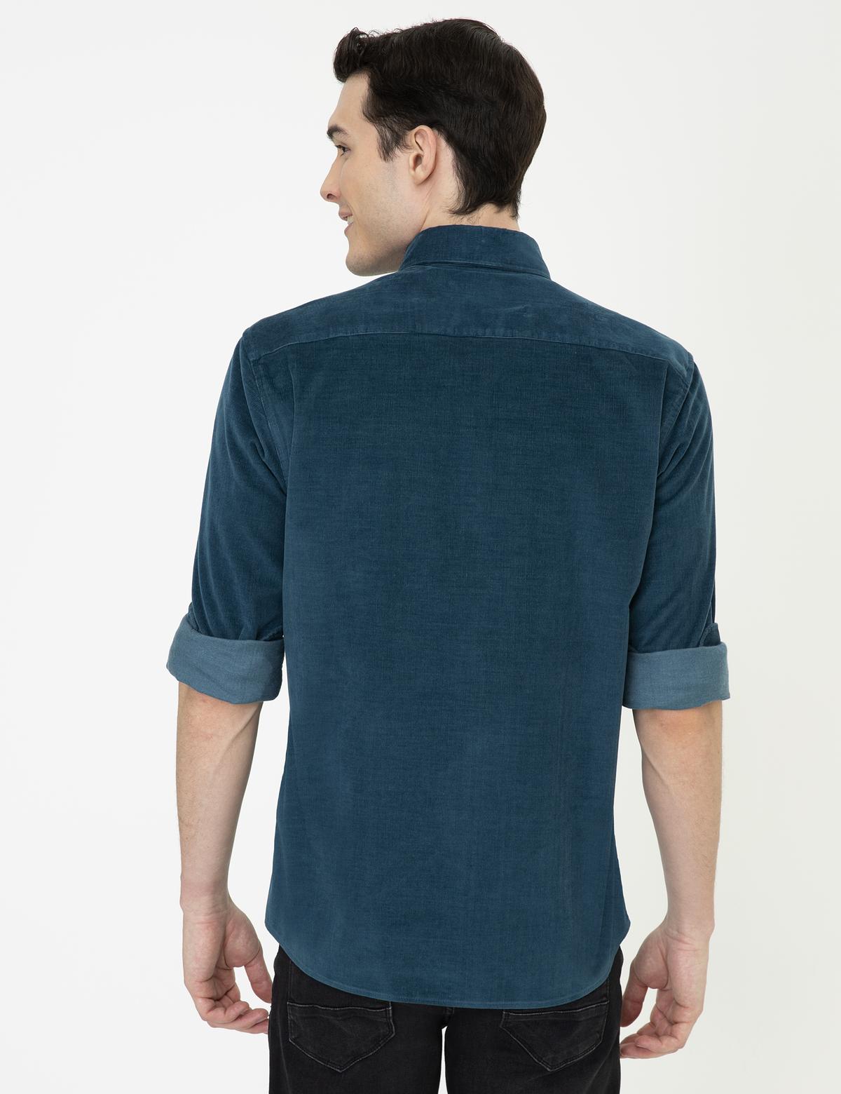 Petrol Regular Fit Uzun Kollu Gömlek - 50241505062