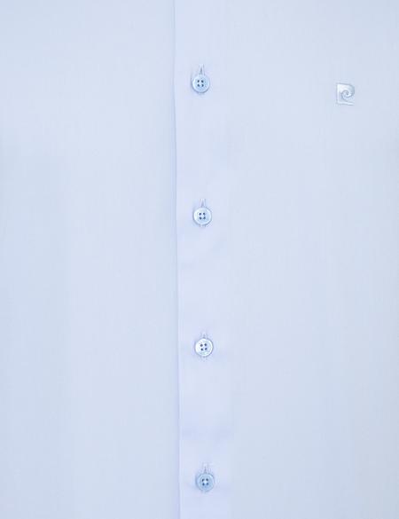 Koyu Mavi Slim Fit Uzun Kollu Basic Gömlek - 50243307035