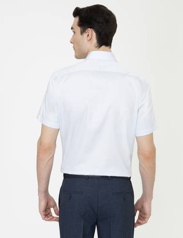 Açık Mavi Regular Fit Kısa Kollu Gömlek