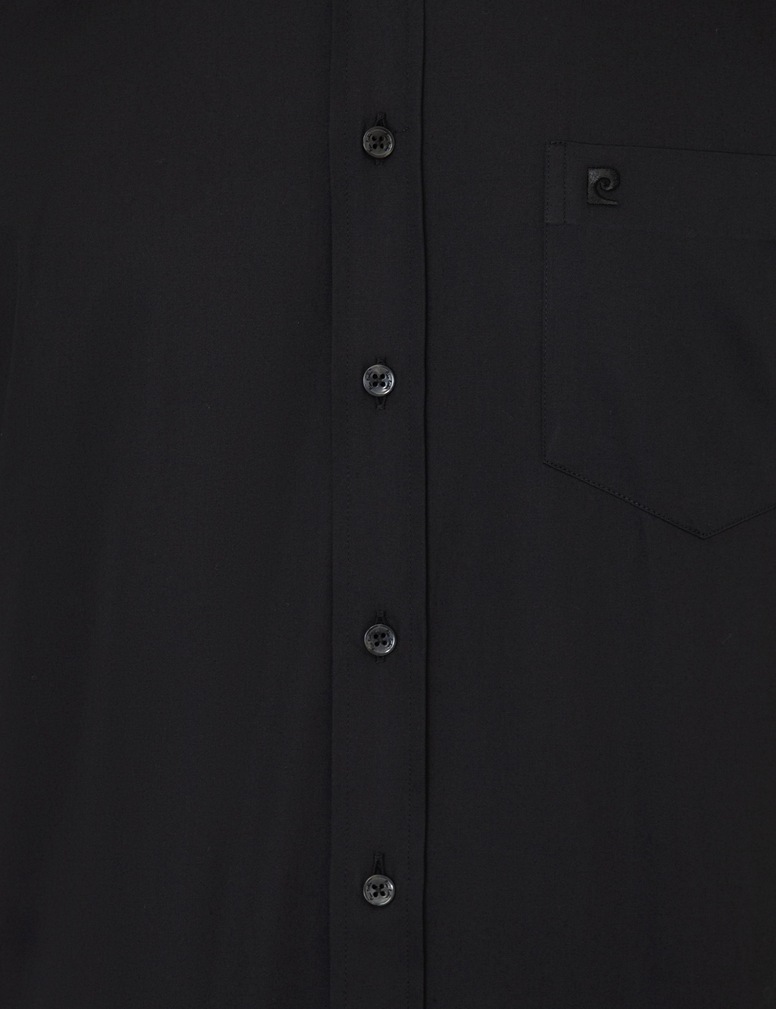 Siyah Regular Fit Kısa Kollu Gömlek