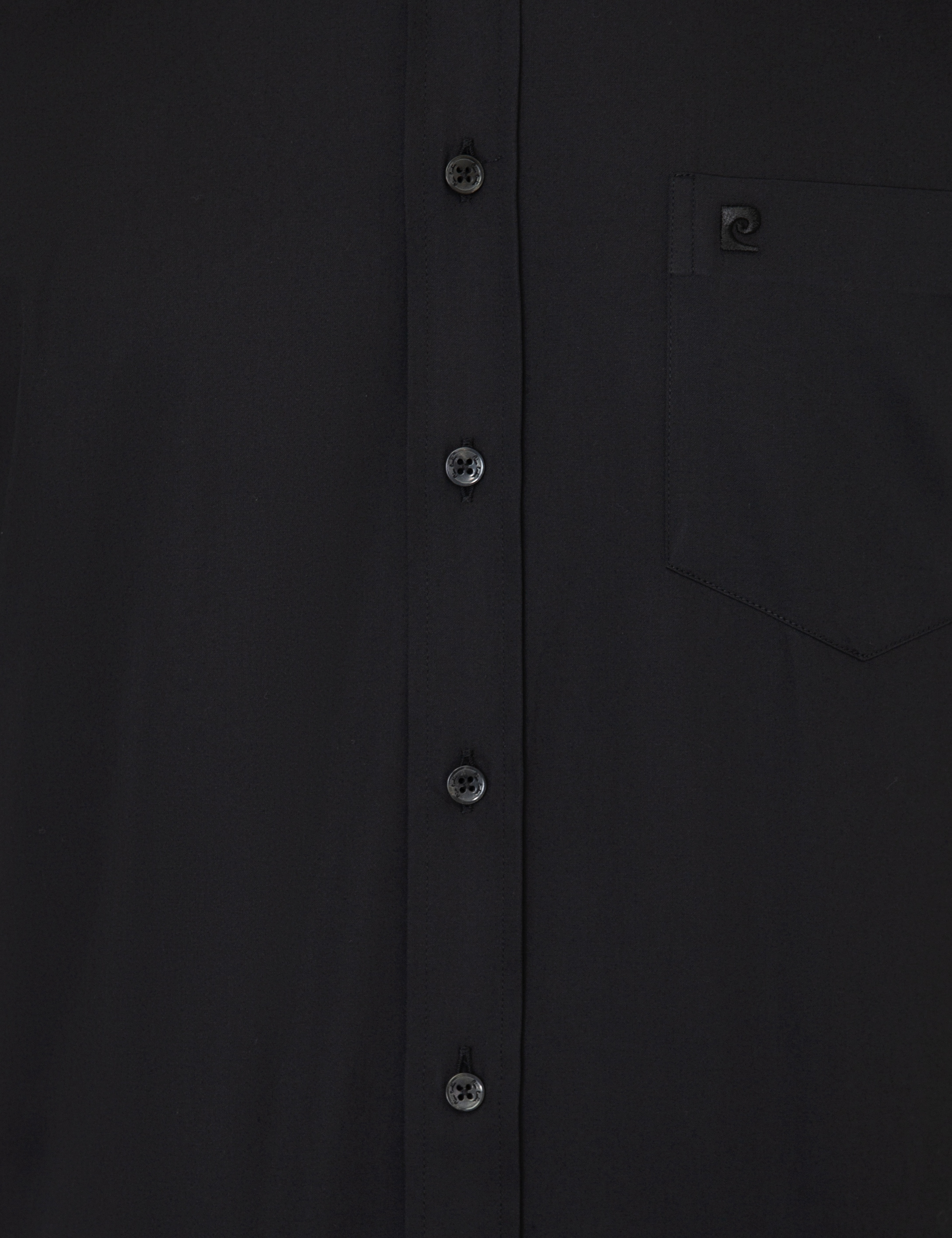 Siyah Regular Fit Kısa Kollu Gömlek
