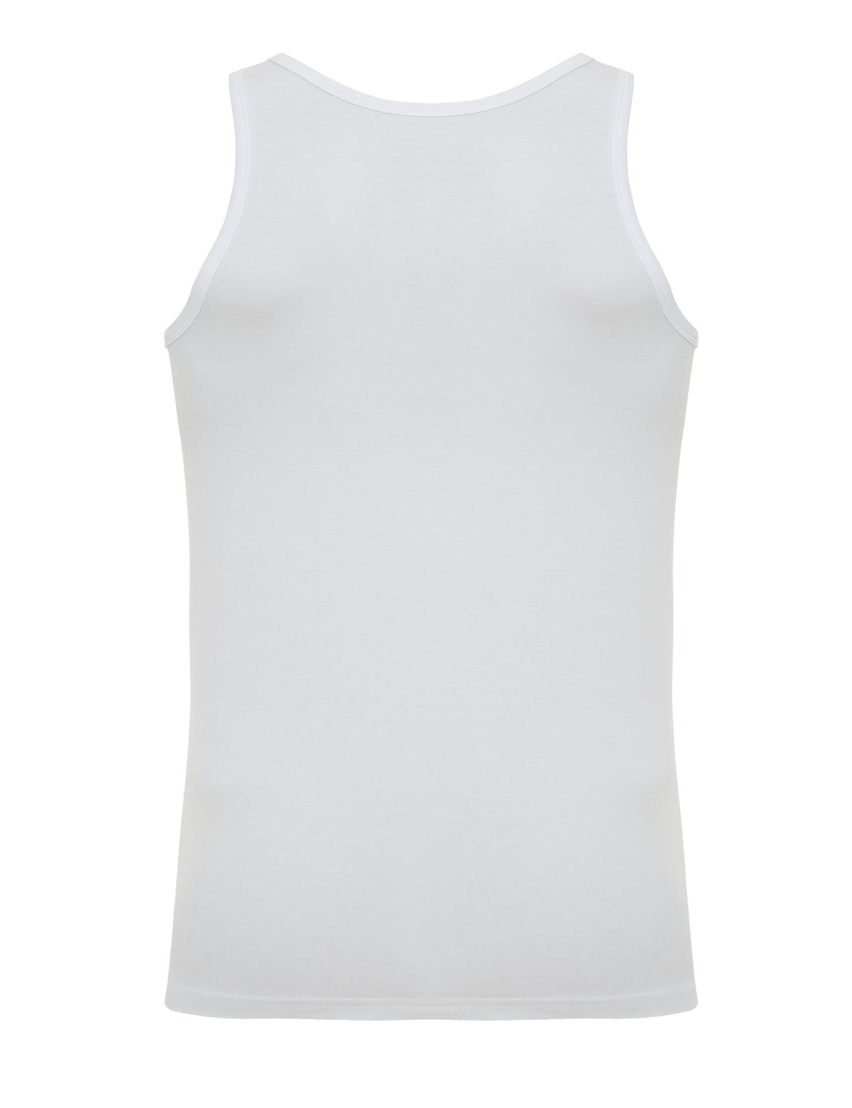 Beyaz Pamuk Modal Karışımlı 2'li Atlet - 50257012004