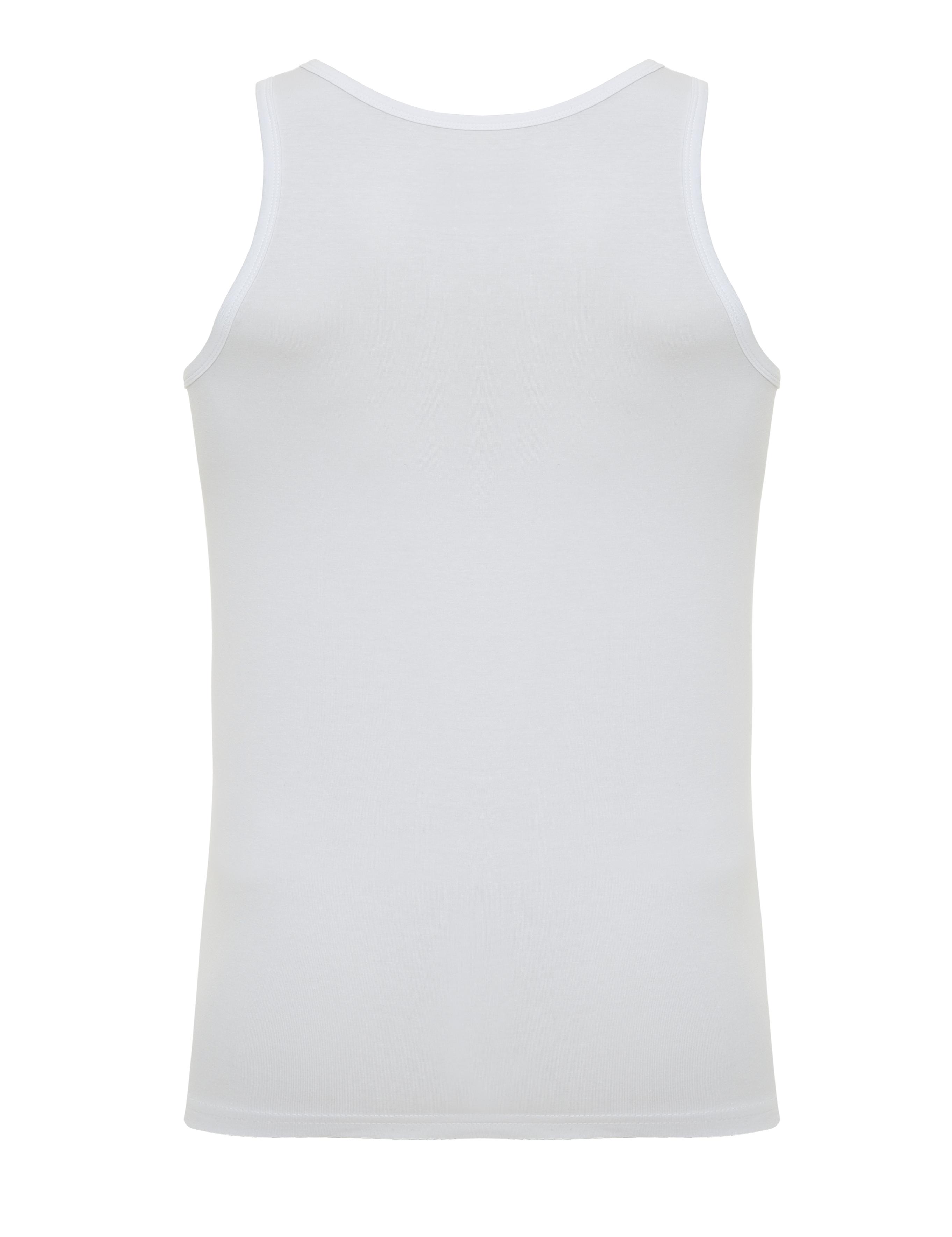 Beyaz Pamuk Modal Karışımlı 2'li Atlet