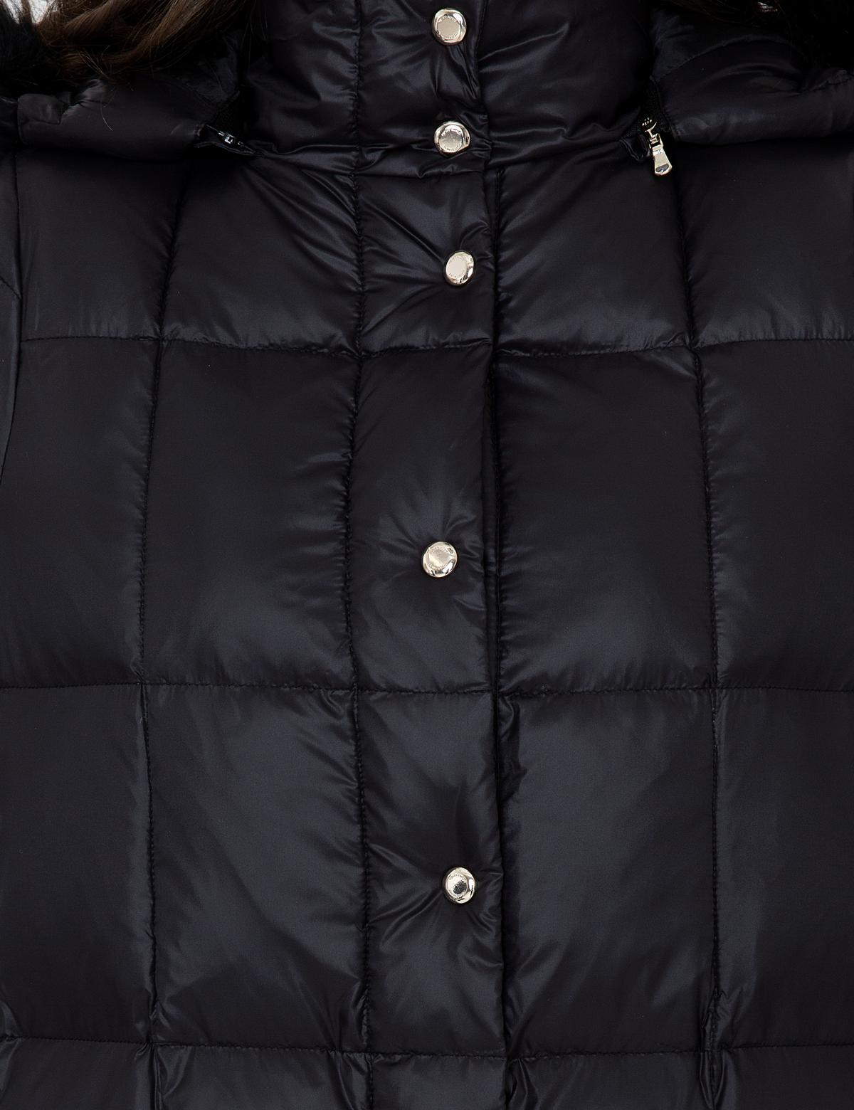 Siyah Standart Fit Kaz Tüyü Mont - 50243984008