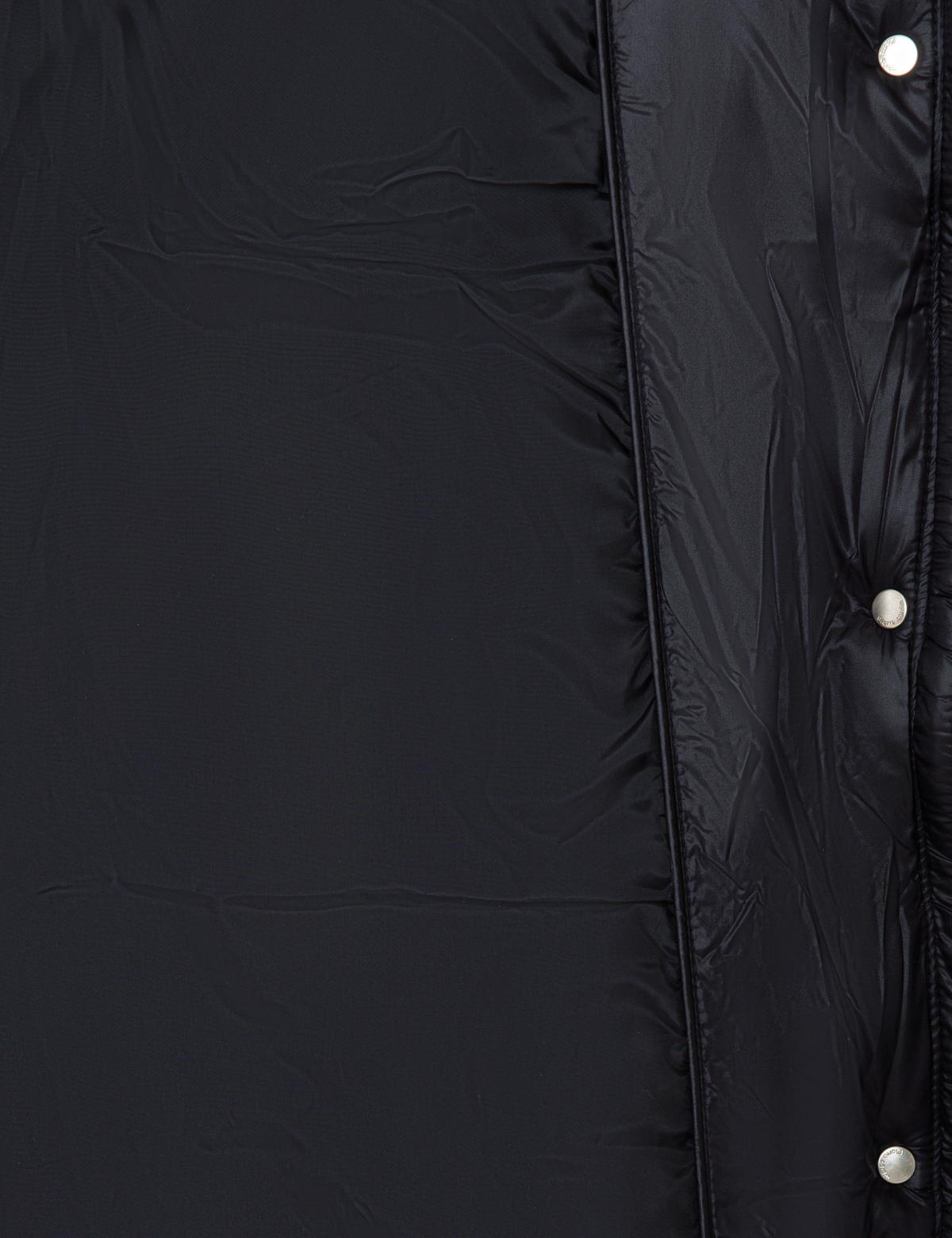 Siyah Standart Fit Kaz Tüyü Mont - 50243984008