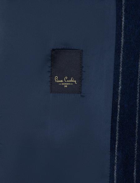 Lacivert Kaşe Kaban - 50244933003