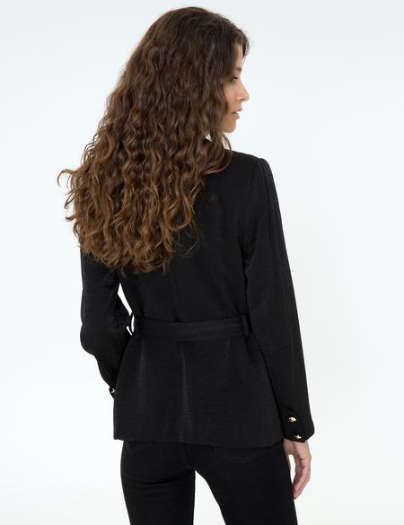 Siyah Standart Fit Ceket - 50244971003