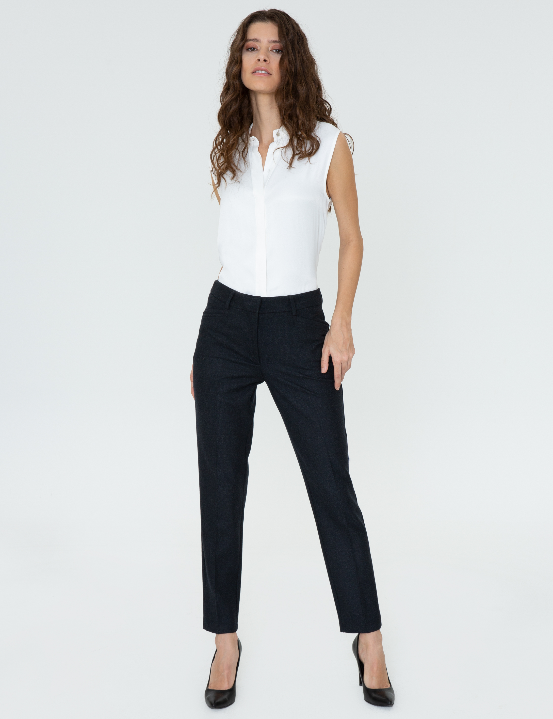 Pierre Cardin Siyah Havuç Fit Kumaş Pantolon görsel 3