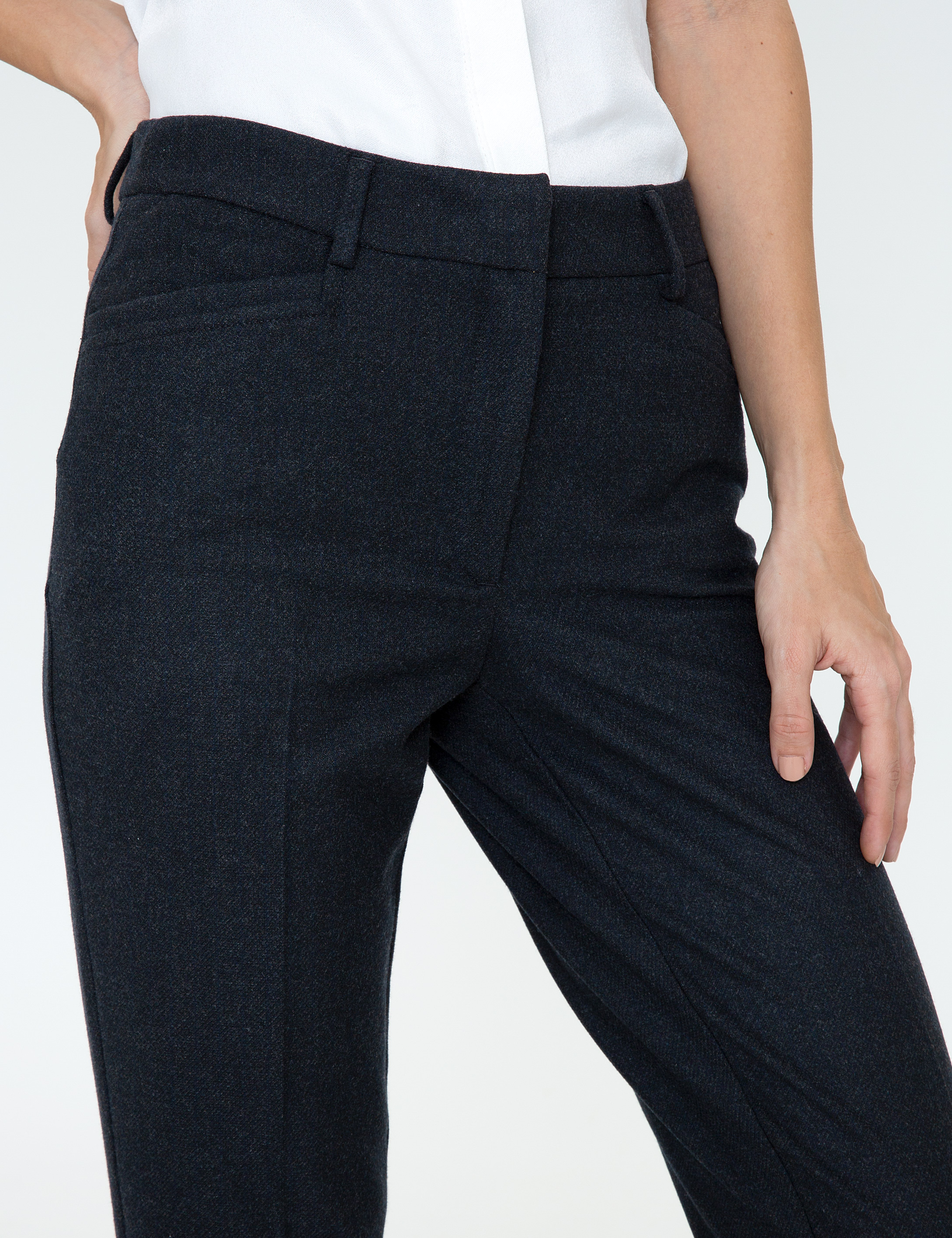 Pierre Cardin Siyah Havuç Fit Kumaş Pantolon görsel 5