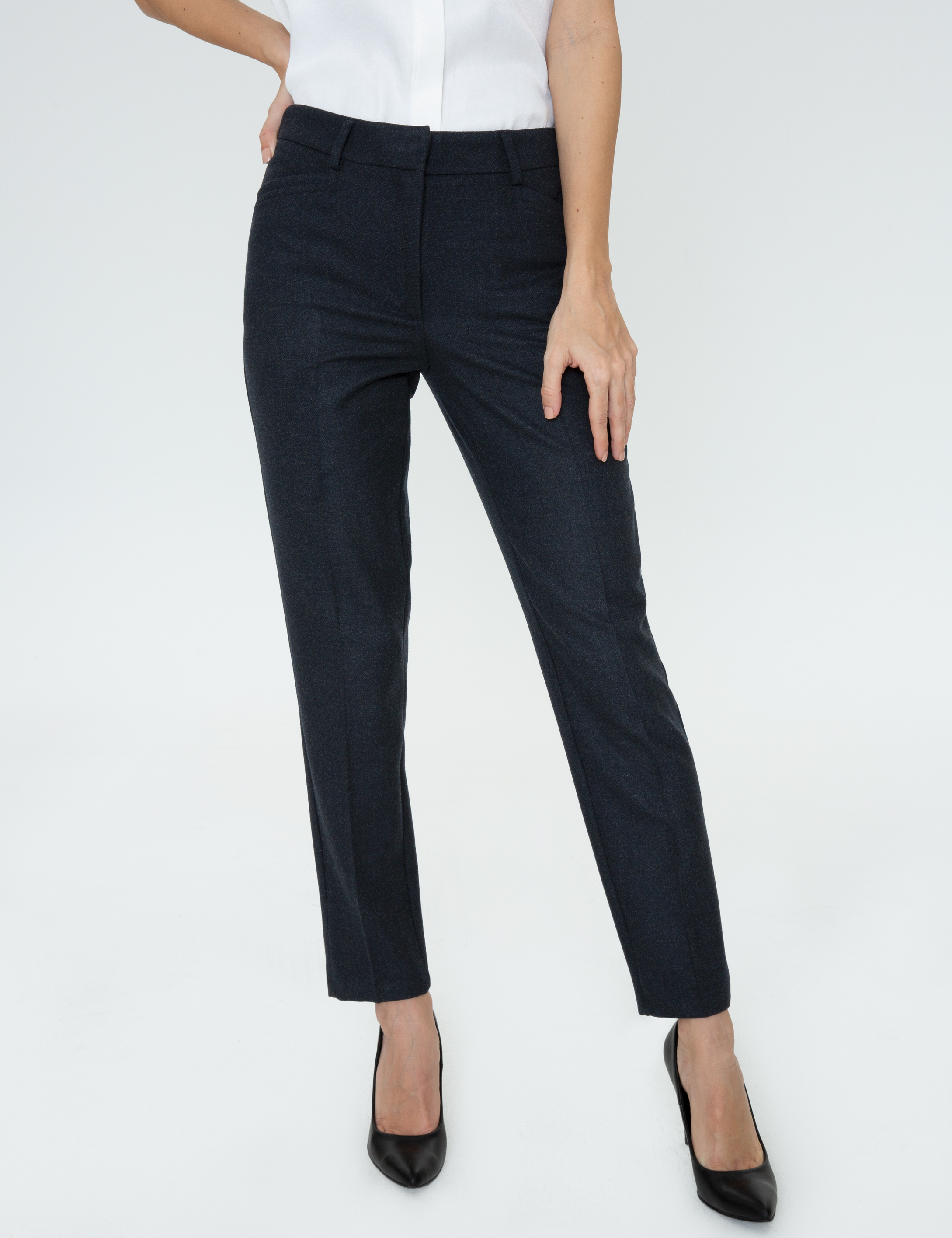Pierre Cardin Siyah Havuç Fit Kumaş Pantolon görsel 2