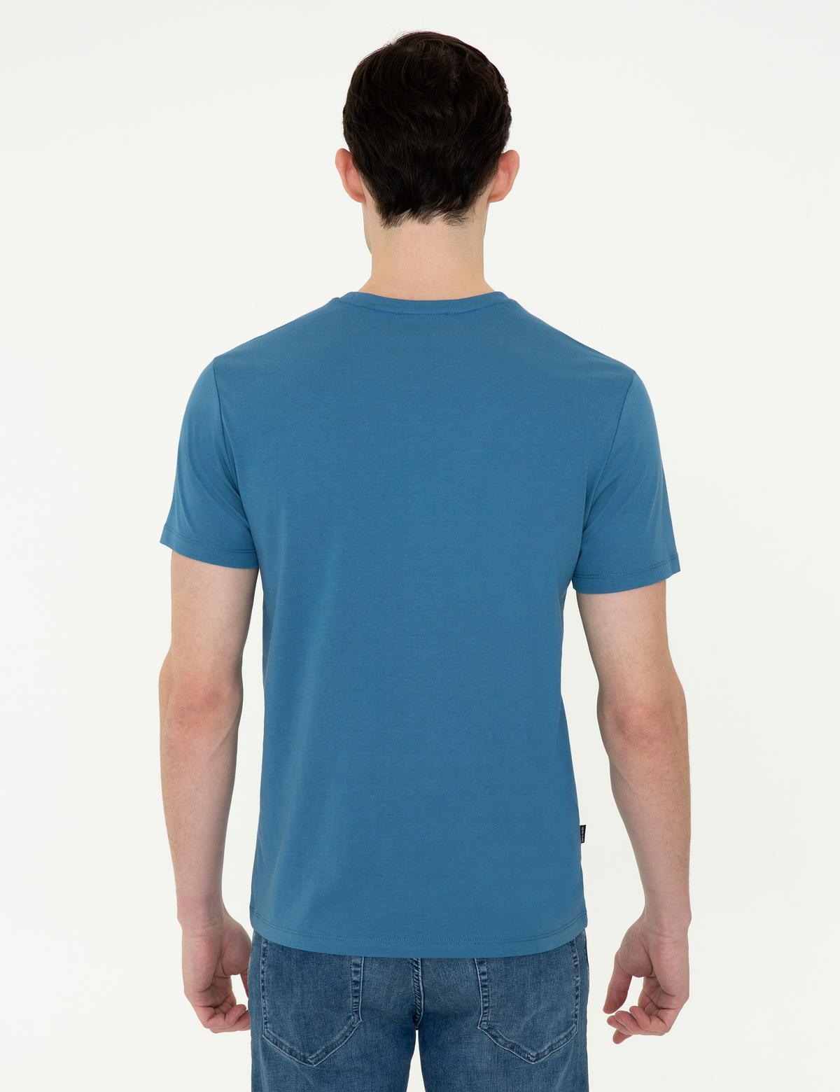 İndigo Slim Fit Bisiklet Yaka Basic Tişört - 50252189034