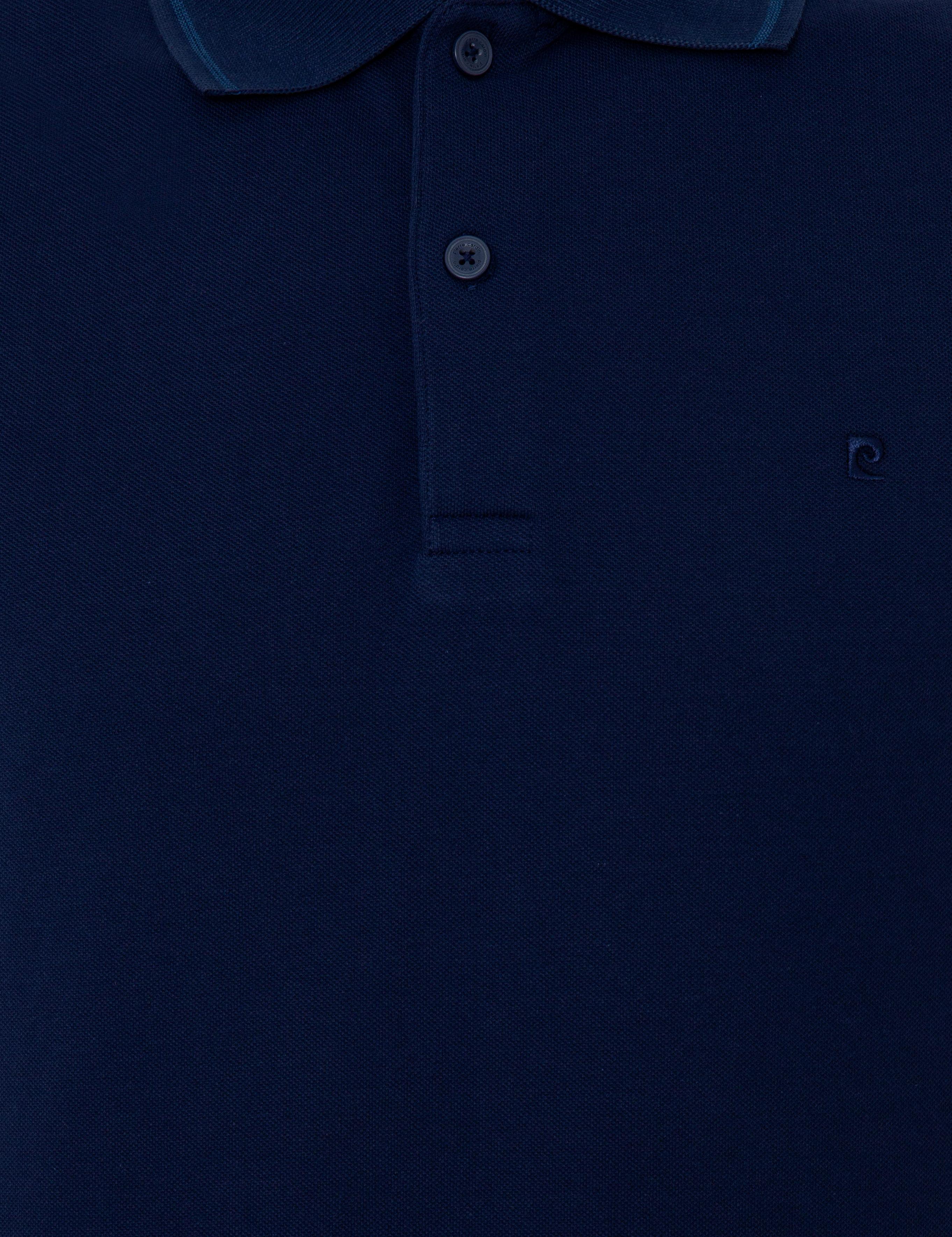 Lacivert Slim Fit Polo Yaka Basic Tişört