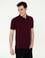 Bordo Slim Fit Polo Yaka Basic Tişört