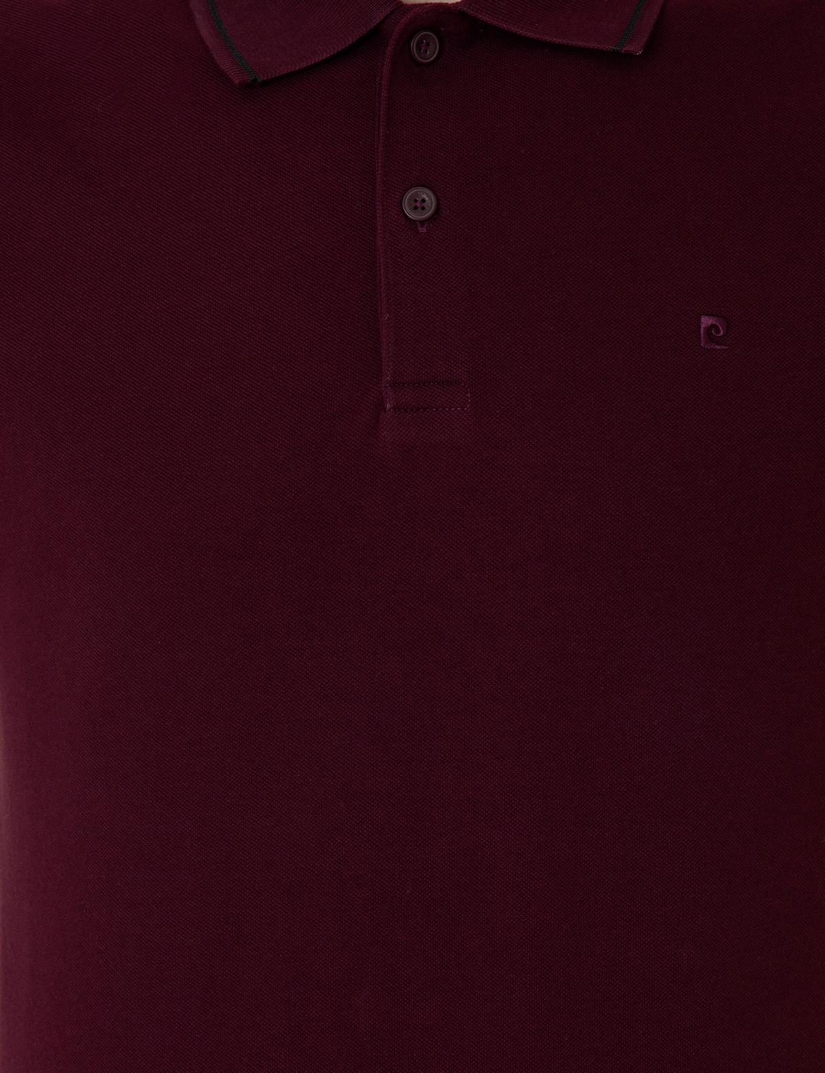 Bordo Slim Fit Polo Yaka Basic Tişört - 50252448028