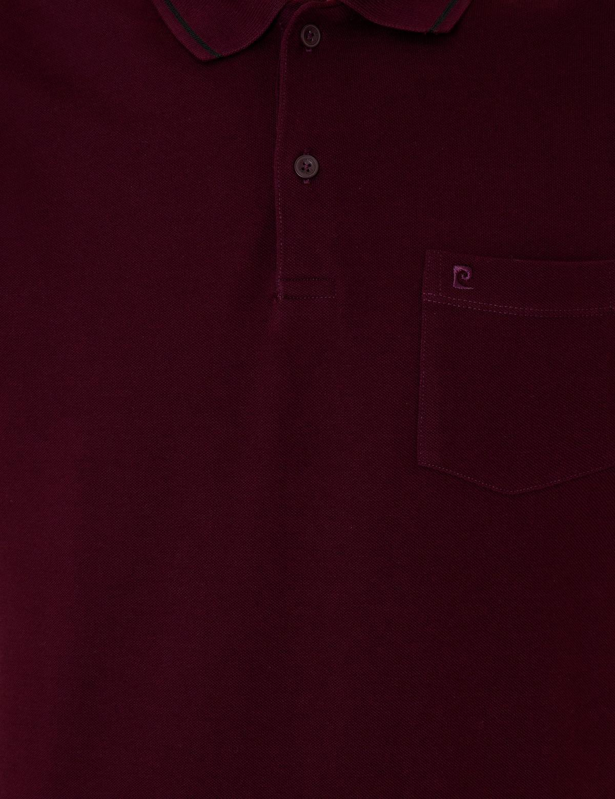 Bordo Regular Fit Polo Yaka Basic Tişört - 50252470023