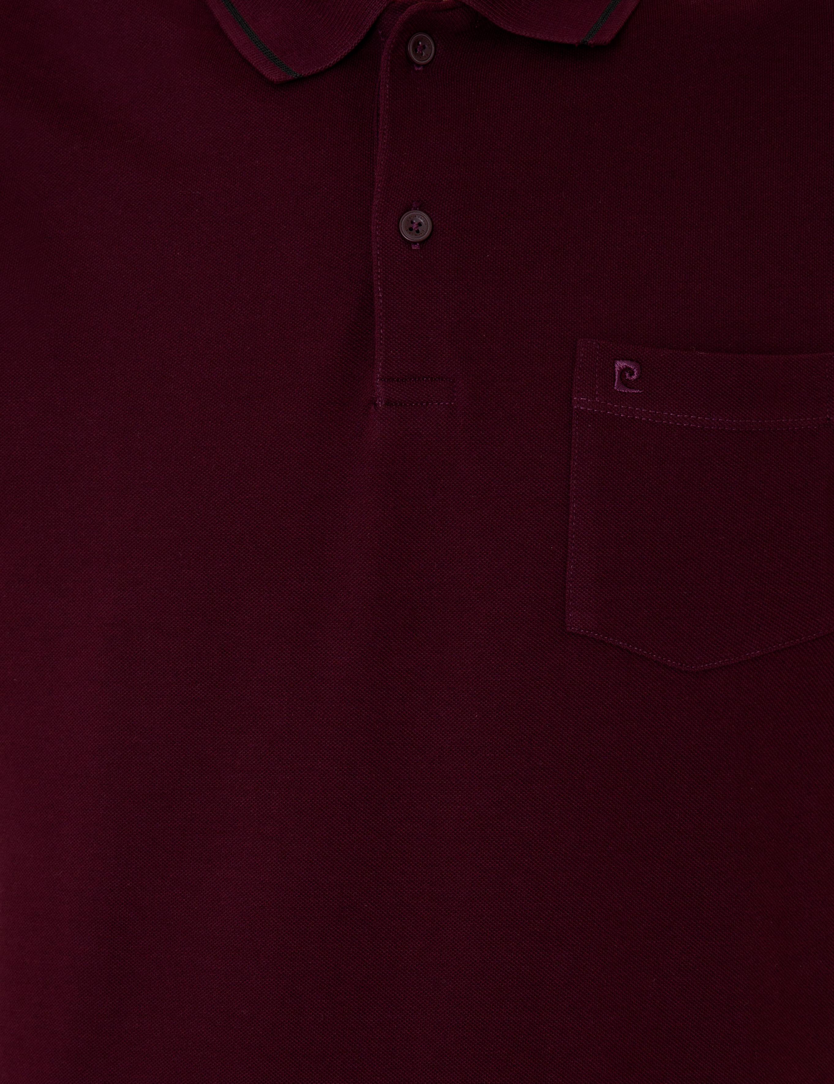 Bordo Regular Fit Polo Yaka Basic Tişört