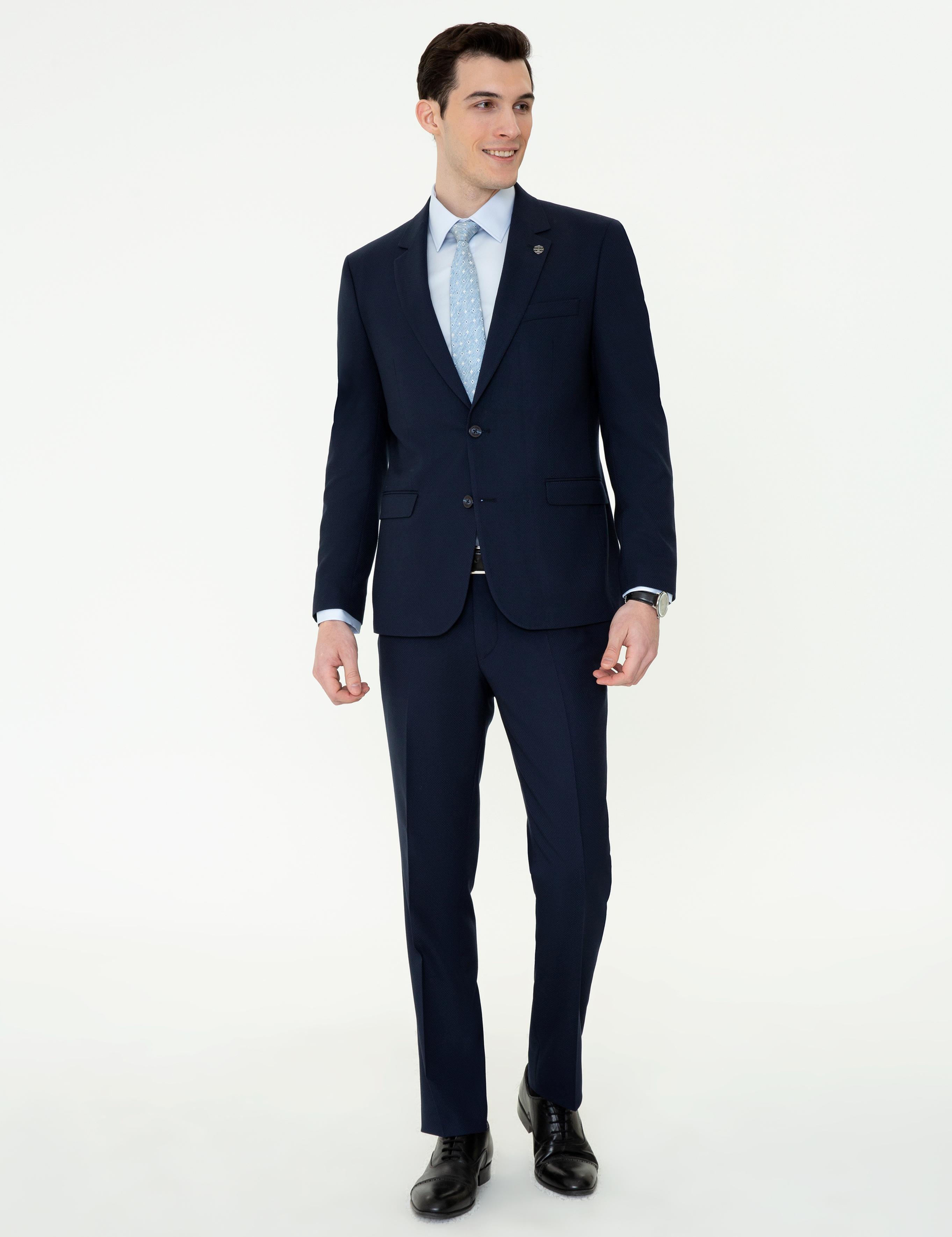 Lacivert Slim Fit Takım Elbise