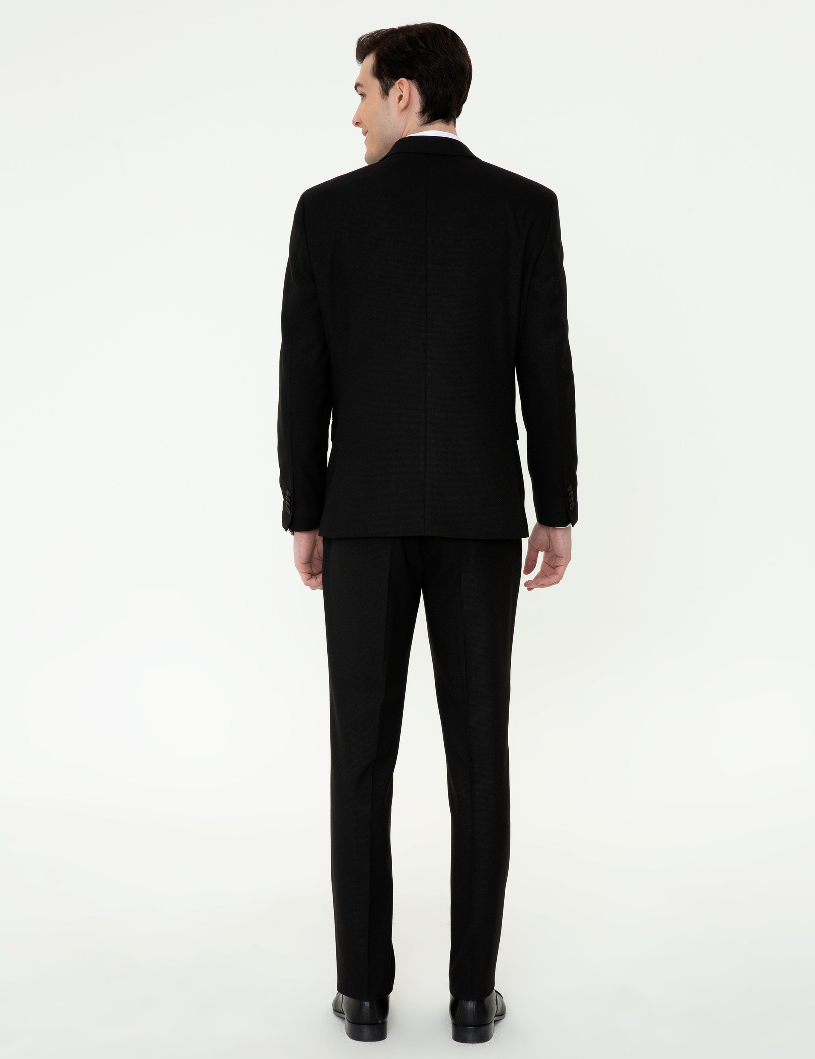 Siyah Slim Fit Takım Elbise