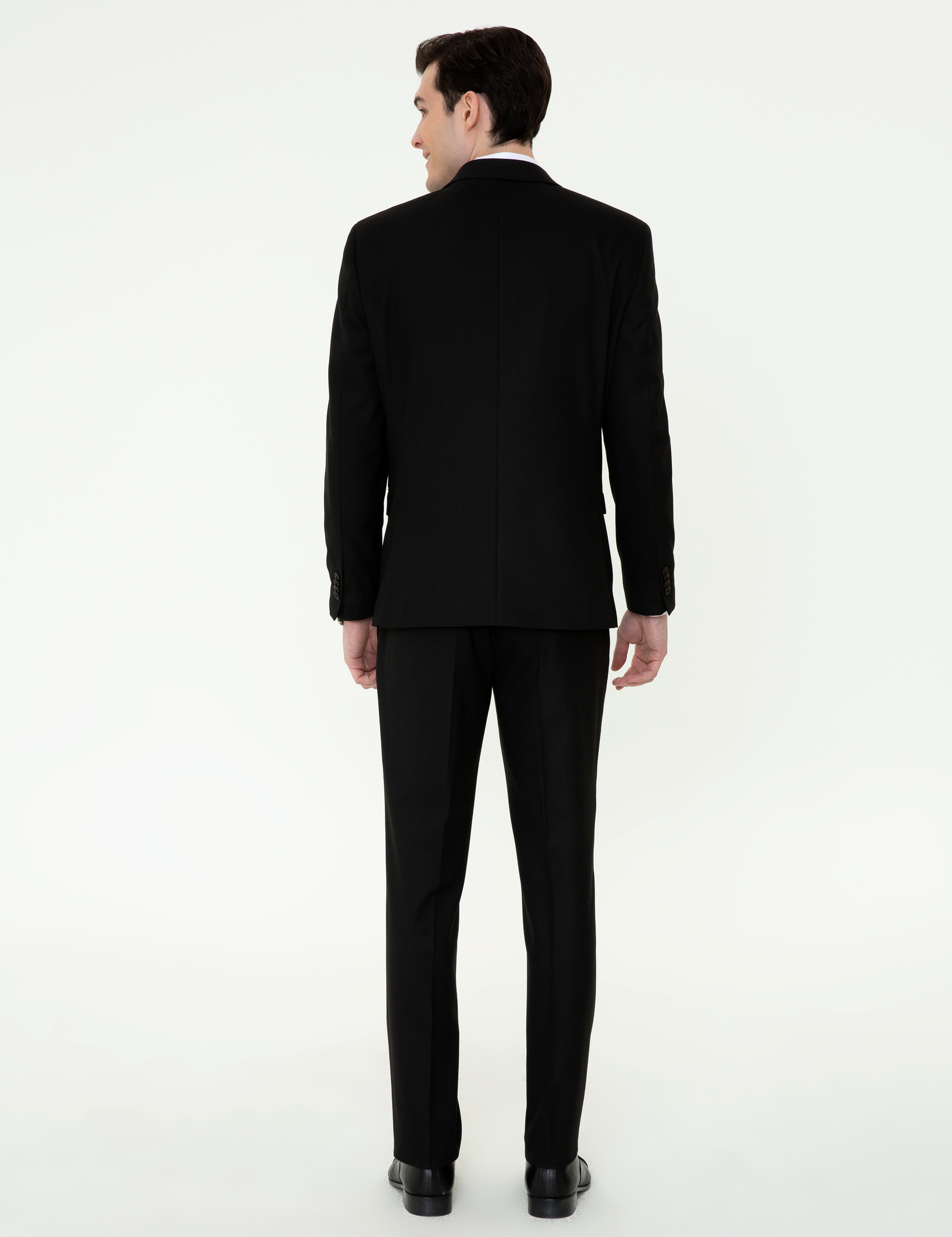 Siyah Slim Fit Takım Elbise - Image 5