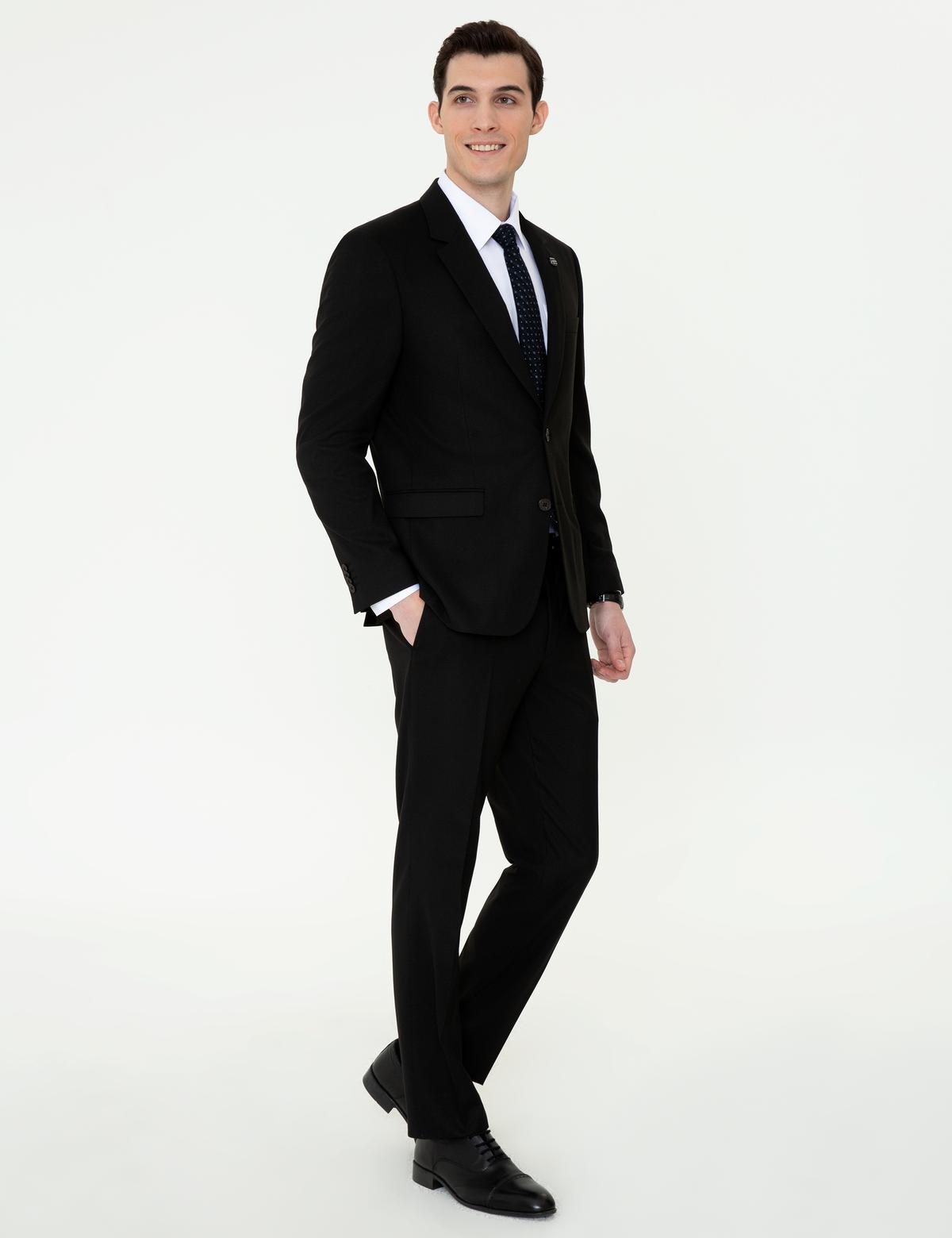 Siyah Slim Fit Takım Elbise - 50254268092