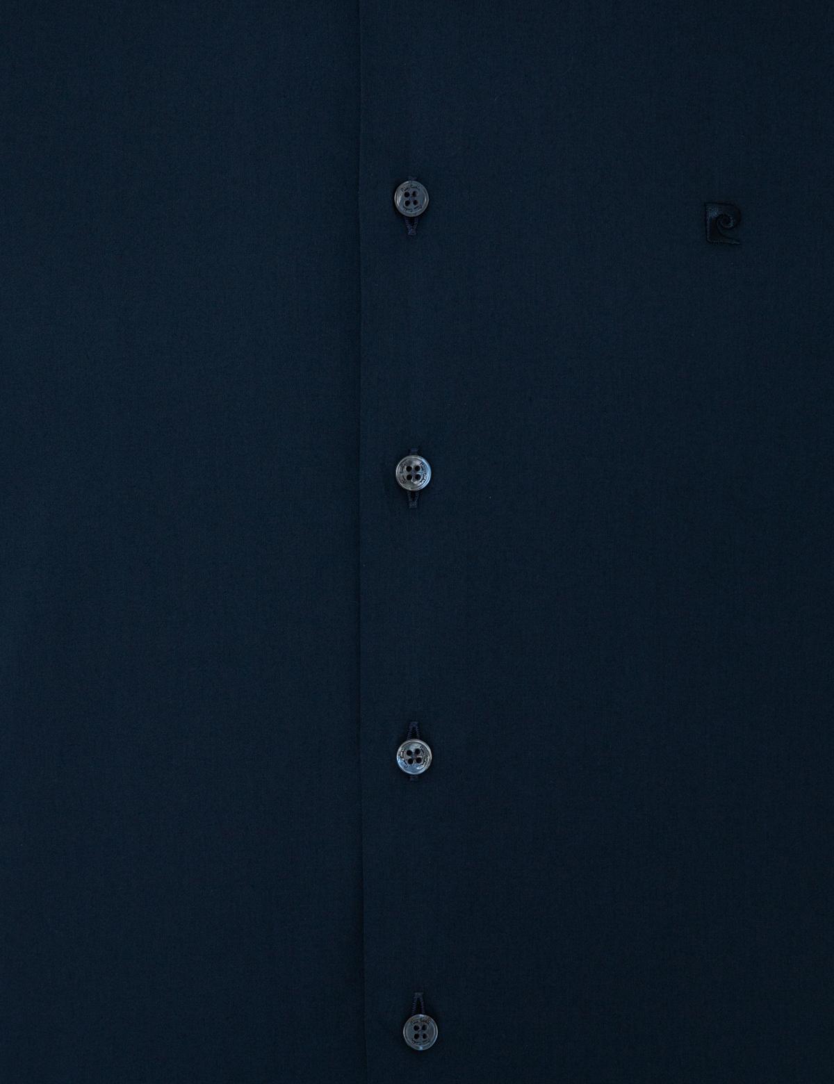 Lacivert Slim Fit Uzun Kollu Klasik Gömlek - 50243307042