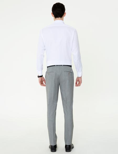 Gri Slim Fit Kumaş Pantolon - 50253570042