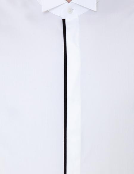 Beyaz Slim Fit Smokin Gömlek - 50246034005