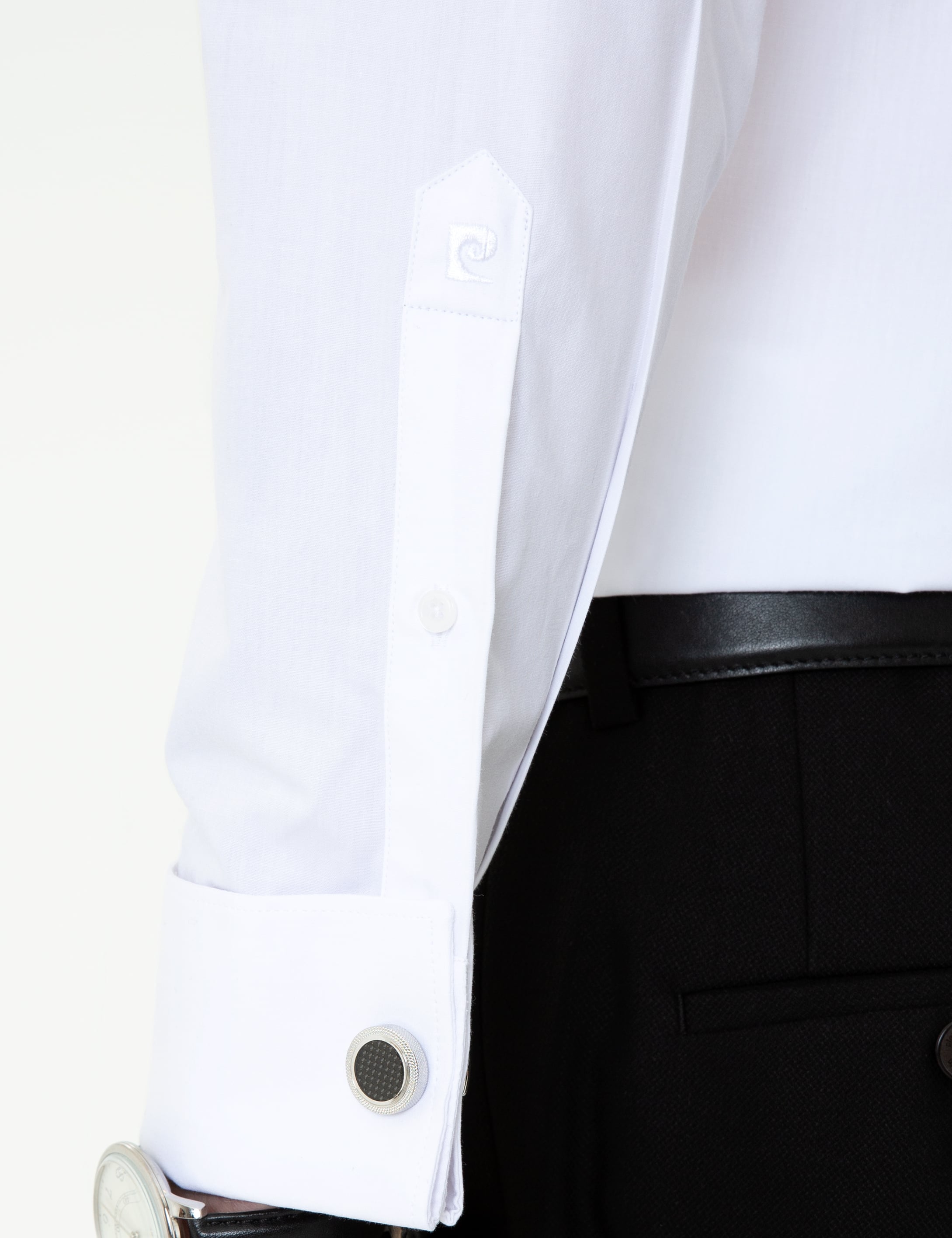 Pierre Cardin Beyaz Slim Fit Smokin Gömlek görsel 6